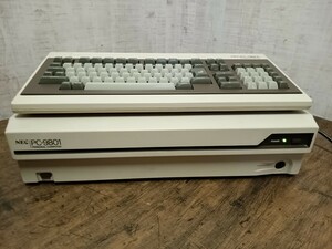 NEC 旧型PC PC-9801 パーソナルコンピュータ キーボード パソコン　通電OK　ジャンク