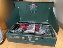 Coleman コールマン★POWERHOUSE 413H ツーバーナー コンロ キャンプ用品 【中古/現状品】_画像1