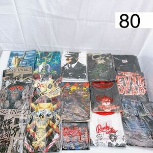 3SB142【未使用】 ロック系 Tシャツ 16枚 the misfits THE ALMIGHTY 他 パンク ロック ヘビメタ 現状品 