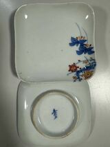 時代物 絵皿 陶器 和食器 正方皿 19枚セット 骨董_画像7