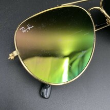 G1027 レイバン RayBan HE-1 サングラス ミラーレンズサングラス　中古　※鼻パッド1か所欠損_画像3