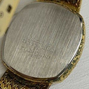 G0602 不動 Nivada ニバダ Grenchen クオーツ 腕時計 ゴールドカラー N-21724 参考価格15万 メンズレディースの画像6