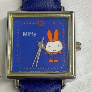 G0602 不動 ミッフィー クォーツ 腕時計 Dick Bruna ブルー文字盤 Miffy うさこちゃん　レディースウォッチ