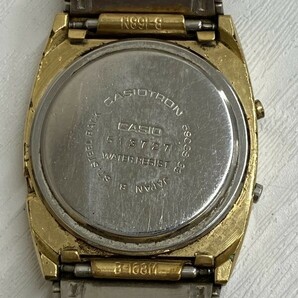 G0501 CASIO カシオトロン デジタル 腕時計ゴールドカラー メンズウォッチ レディーズウォッチ 不動の画像3