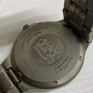 G0620 不動 ELGIN エルジン ソーラー腕時計 チタニウム ＦＫ-1066-Ｃ シェル文字盤 中古 SHELL PEARL パール ダイヤの画像5