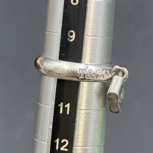 G0205L50 TIFFANY＆Co ティファニー 1837 ナロー カデナ SV925 リング 指輪 アクセサリー 約10号 レディース シルバー 総重量3.7ｇの画像7