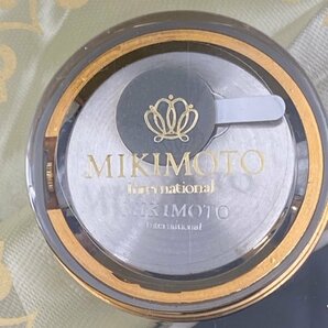 G0326R71 MIKIMOTO ミキモト 置時計 置き時計 時計 クォーツ シェル文字盤 パール 真珠 未使用箱付き不動の画像7