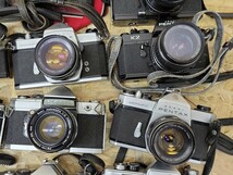 D 当時物 古いフィルムカメラ 21点まとめて Canon Nikon PENTAX OLYMPUS MINOLTA 一眼レフ マニュアルフォーカス 昭和レトロ_画像4