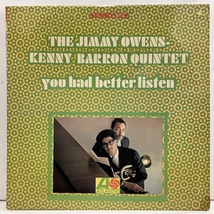 ●即決LP Jimmy Owens Kenny Barron / You Had Better Listen sd1491 j40258 米オリジナル ジミー・オーウェンス