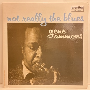●即決LP Gene Ammons / Not Really The Blues prlp7060 j40262 米盤、黄黒Nj Dg Mono「Rvg prlp-7060」手書き刻印
