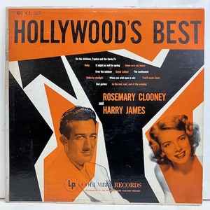 ●即決VOCAL LP Rosemary Clooney Harry James / Hollywood's Best cl585 jv6377 米オリジナル、マルーンDg Gg Mono 