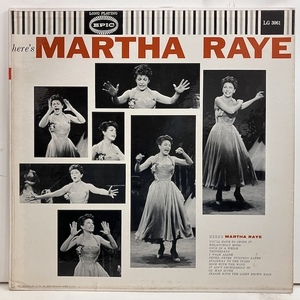 ●即決VOCAL LP Martha Raye / Here's Martha Raye Lg3061 jv6378 米オリジナル、黄ラジアルDg Mono 