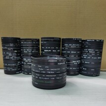 1円スタート レンズフィルター まとめて 49mm 52mm 55mm 58mm 72mm ジャンク品 LENS1753_画像1