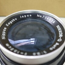 Nikon Nippon Kogaku Japan NIKKOR-Q Auto 1:3.5 f=13.5cm ニコン カメラレンズ ニコン用 未確認 LENS1834_画像7