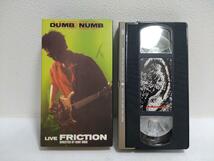 フリクション DUMB NUMB VIDEO LIVE FRICTION VHS_画像1