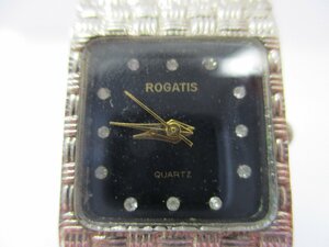 ジャンク品　ROGATIS　腕時計　クオーツ　腕回り２０．５センチ　動作未確認・電池切れ