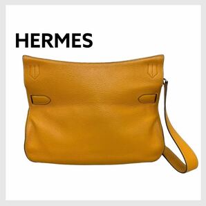 高級 HERMES エルメス ジプシエール37 レザー ショルダーバッグ メッセンジャーバッグの画像2