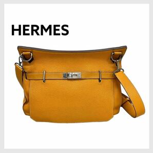 高級 HERMES エルメス ジプシエール37 レザー ショルダーバッグ メッセンジャーバッグの画像1