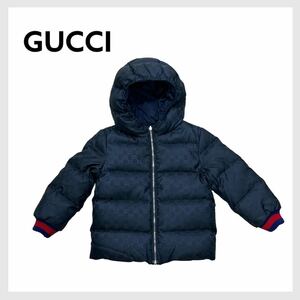  высококлассный GUCCI Gucci GG двусторонний пуховик baby 474884 XBB36