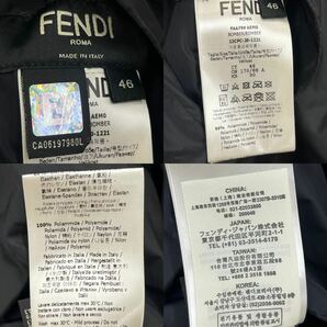 定価283,000円 FENDI フェンディ ミスター・ドゥードゥル コラボ 総柄 ロゴ リバーシブル ウィンドブレーカー メンズ FAA799 AEM0の画像9