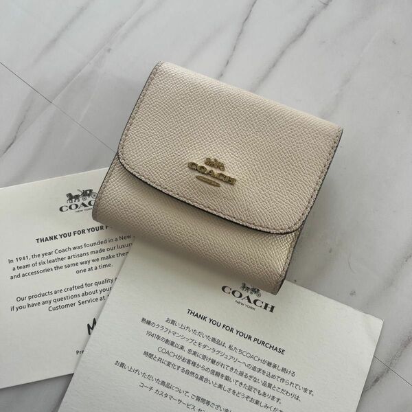 228 美品 COACH コーチ 3つ折り財布