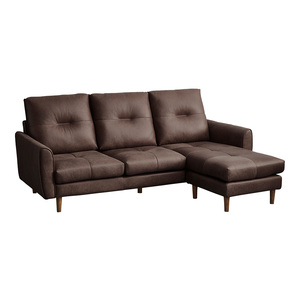 Бесплатный 3-местный кожаный диван диван [Marcell-Mercel-] SH-24-CSS-3-DBR темно-коричневый