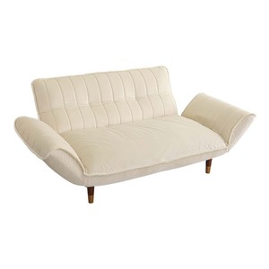  adult lovely interior velour couch sofa 2 seater .[Chammy - tea mi--]SH-07-OKBA2P-WHBR white & Brown 