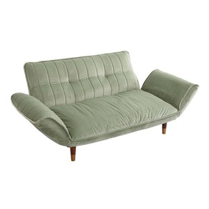  adult lovely interior velour couch sofa 2 seater .[Chammy - tea mi--]SH-07-OKBA2P-GEBR green & Brown 