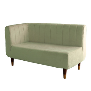  adult lovely interior one-side elbow 2 seater . sofa [Lilou-liruu-]SH-07-OKEL2P-GEBR green & Brown 