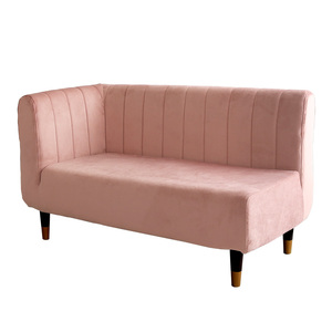  adult lovely interior one-side elbow 2 seater . sofa [Lilou-liruu-]SH-07-OKEL2P-PKBK pink & black 