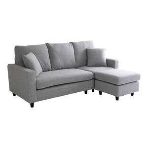  Northern Europe interior 3 seater . compact couch sofa [lugna-rugna-]HO-K3P-LGY light gray 