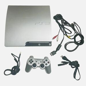 1円〜《動作品》PlayStation3 160GB サテン・シルバー CECH-2500A SS プレイステーション3 コントローラー付き