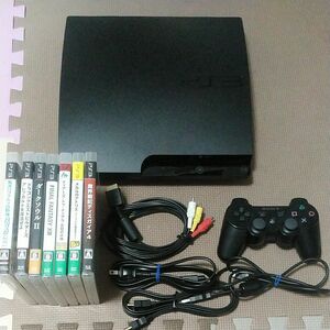 PS3本体 320GB CECH-3000B ソフト7本セット ブラック