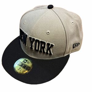 NEW ERA 59FIFTY キャップ　57.7cm グレー×黒