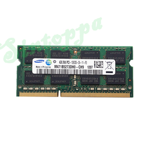 動作保証　Samsung ノートPCメモリー 4GB DDR3 1333MHz PC3-10600S SODIMM 204pin 動作確認済み アウトレット 安い