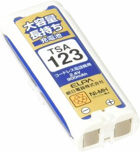 エルパ(ELPA) 大容量長持ち充電池 パナソニック他同等品 2.4V 900mAh ニッケル水素充電池 TSA-123