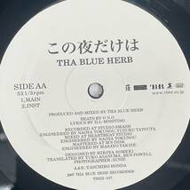 【05】Tha Blue Herb/ザ・ブルーハーブ/Hip Hop 番外地/この夜だけは レコード_画像7