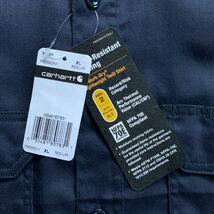 新品 CARHARTT カーハート長袖シャツ メンズ XLサイズ ライトウェイト フレイムレジスタント ツイル ボタンダウン タグ付き未使用品 T2399_画像6