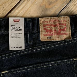 新品 リーバイス Levi’s デニムパンツ メンズ 44x34サイズ 559 ストレートアメカジ 濃紺 デッドストック パンツ タグ付き未使用品 P1318の画像3