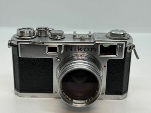 希少な良品 Nikon S2 ニコン レンジファインダー / NIKKOR-S・C 1:1.4 f=5cm Nippon Kogaku Japan シャッターOK【ANY112】