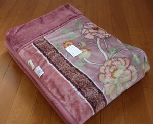  is cheap .. blanket . who looks for!B. goods, but is good blanket.! made in Japan! acrylic fiber! two sheets join blanket! single size * floral print series romance small Japanese cedar 