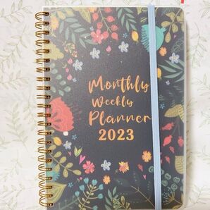 2023 スケジュールノート 花柄 可愛い メモノート