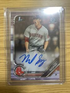 【1stbowman】Topps bowman Chrome auto Noah Song Boston Red Sox