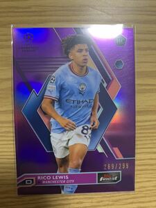 【RC299シリ】2023 topps finest soccer RICO LEWIS Manchester CITY マンチェスターシティ