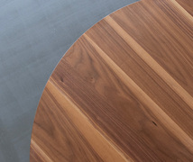 こたつテーブル コタツ 105センチ円形 丸型 ブラウン色 ローテーブル 家具調 モダン 炬燵 暖卓 ウォールナット突板 SUTANRE－_画像2