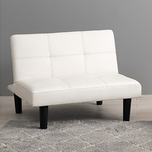  two seater . sofa 3 -step reclining white color compact sofa LZH-4440