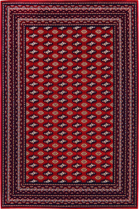 絨毯 カーペット ラグ 200×250cm レッド色 長方形 モダンデザイン ウィルトン織 BOKORO