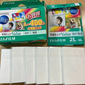 FUJIFILM 写真用紙 光沢紙　L300枚＋2L28枚セット 富士フィルム 富士フイルム　インクジェットプリンター
