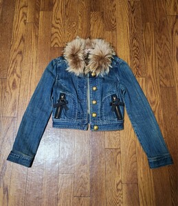  Apuweiser-riche no color jumper G Jean navy ribbon 2way fur removed possible short height ga- Lee adult pretty 