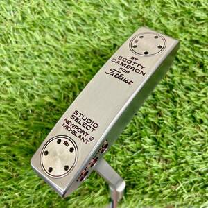 SCOTTY CAMERON スコッティキャメロン STUDIO SELECT スタジオセレクト NEWPORT2 ニューポート2 MID-SLANT パター 34インチ 管:0318